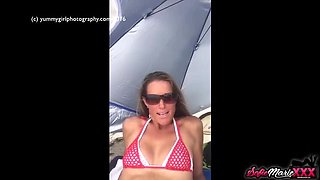 Sofie Marie Naughty MILF Outdoor Fun Naked Beach Snapchat Compilation