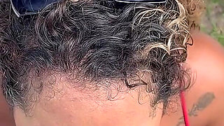 Beautiful Ebony MILF with Big Ass Rides a Huge Dick While Her Husband Is Not Around