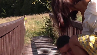 Picnic,sex and Cum on Ass on a Warm Sunny Day