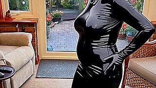Cathy Golf Club Slut Shiny Latex High Heel Granny Prostitute
