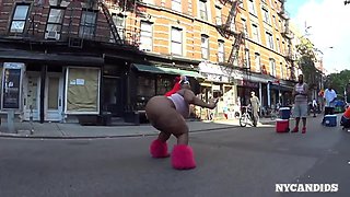 NYCandid 355 Spicee Cajun PLUMPER In Pinkish Leotard