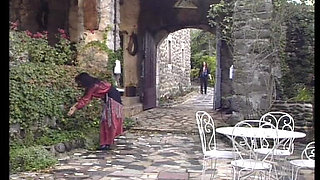 18 Year Old Brunette Teen Gets Grabbed by Older Man. Intense Outdoor Encounter!