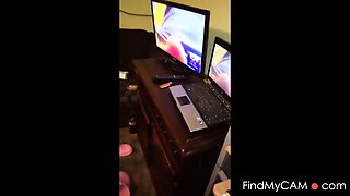 Abuelita Mexicana Eyacula en una Llamada Webcam