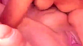Fucking My Pussy with a Purple Dildo