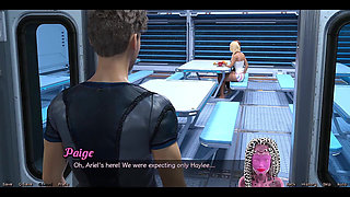 Stranded in Space - Public Handjob