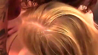 Tattooed German Babes Share Cock in FFM Threesome