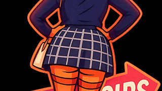 The Park Whore in Micro Skirt and Plug