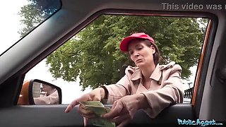 Shy Waitress Gets More Than Tip - Public Blowjob & Hardcore Sex with Mia Moon