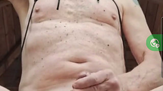 EXHIBITIONIST FUCKMACHINE FUCKING MY ASS  WITH CUMSHOT SEXSHOW