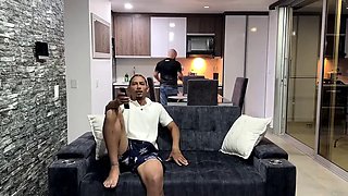 On the edge of desire: my boyfriend denies me pleasure and between forbidden looks, I flirt secretly with his friend he fucks me without my boyfriend seeing us