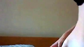 Skinny British Blonde Strips on Webcam
