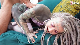 Impeccable Anuskatzz at pussy piercing scene