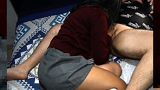 Italian teen with small tits gets creampied after class