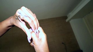 Dude creaming his Thai teen GFs pussy