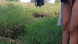 Step Sister Gives Outdoor Blowjob And Public Sex