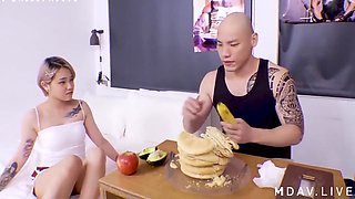 Mdht-0011 Strange Hotel/weight Loss Late-night Eve - Zeng Qiang And Han Tang