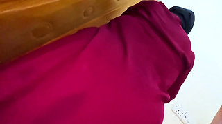 Arabian Big Ass & Huge Boobs Hot Maid Stuck Under Boss's Bed & She Want Ass Fuck Now From Boss