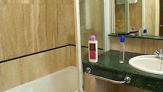 Perfect busty chick masturbation