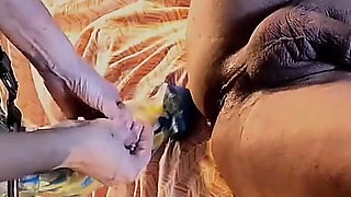 Domslut Fists and Pegs Her Slut with Xxl Dildo Strapon, Spirit