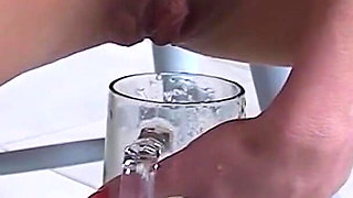 Slave Lets Piss on Him