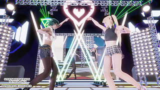 MMD Sunlight Marie Rose Tamaki Sexy Dance Doa Hentai Uncensored 4K 60FPS