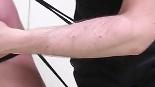 Male Dom Assfucks Lesbian and Feeds Her Months of His Saved up Cum