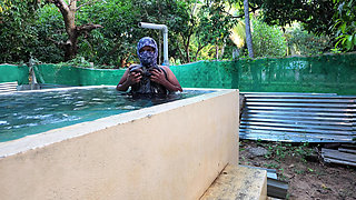 Neighbour and bathing aunty