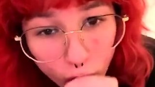 Redhead Dino Nuggiess Blowjob With Deepthroat POV
