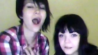 Russian Emo Girl Caught on Webcam