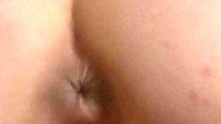 White guy gives creampie to horny brunette teen