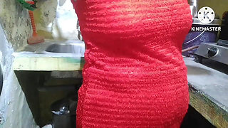 Very Cute Sexy Mummy Kitchen Give Me Routine