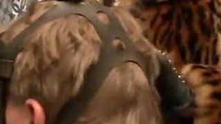 Masked man big cock pinching humiliating