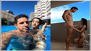 Puta Argentina Is Caught In The Pool And Fucked Wildly With Antonio Mallorca