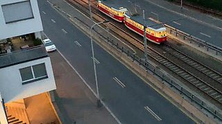 Glamino Girls Thirteen - Part 3 Kira Does Blow Job on the Balcony