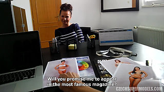 Czech Supermodels 10: Natalie: Brunette with a Cock-worshipping Mouth