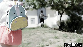 Horny rebel teen anal fucked by stranger