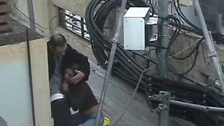 Public on worksite: Blowjob, Doggy  Amateur Porn