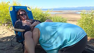 Cigars and Pussy Licking on the Beach
