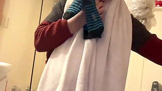 Tiny Nature Tit Hana so Nice Her in Bathroom Finish Shower