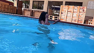 Barely Behaving by the Pool