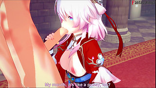 March 7th hot blowjob - Honkai Star Rail