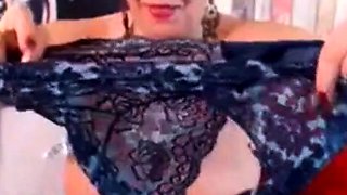 Blonde Mature Woman with Sex Toy on Webcam