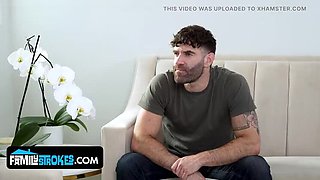 Stepdad's Surprise Threesome - Myra Glasford Deep Throat & Rough Doggy Style