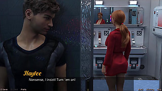 Stranded in Space - Nearly Caught by Big Tits Indian MILF