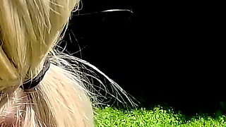 Dutch Blonde Bimbo Outdoor Cumdump Bukkake