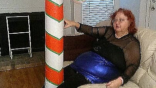 Nurse Vicki Models Her Sexy Outfit Ending with a Candy Cane for Christmas!