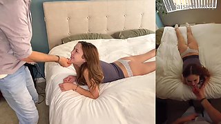Split-Screen Fever: Lil Baisie’s Wild Rail on Monstrous Fuckpole – Deep-throat to Tough Hookup and Enjoying Cuddles