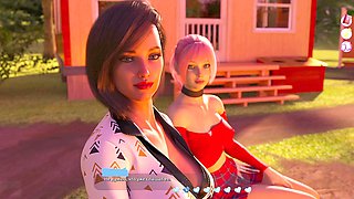 Romantic outdoor kiss leads to steamy cougar hookup