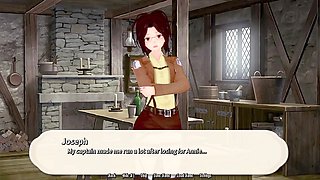 Mikasa Ackerman's wild hookup game featuring steamy sex scenes and gameplay fun