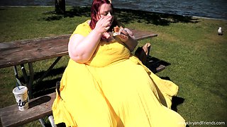 Amateur redhead masturbates then gives a blowjob